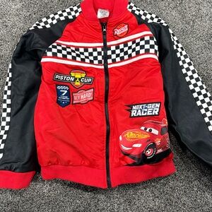 Disney Cars Red and Black Checkered Jacket for Kids